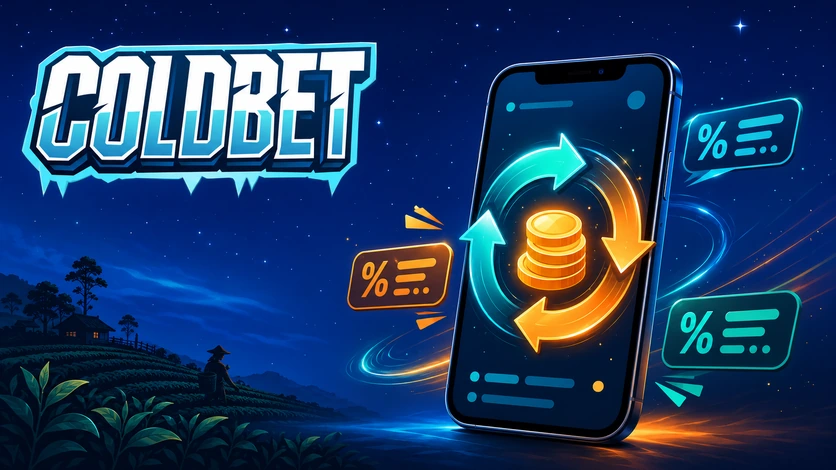 ColdBet app weekly recurring bonus icon with coin stack